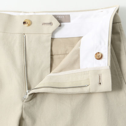 COTTON WOOL TWILL TROUSERS