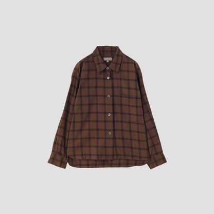 LARGE CHECK COTTON SHIRT
