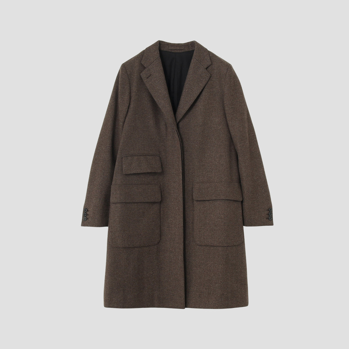 SOFT HERRINGBONE COAT