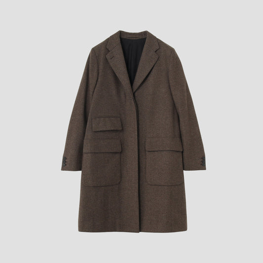 SOFT HERRINGBONE COAT