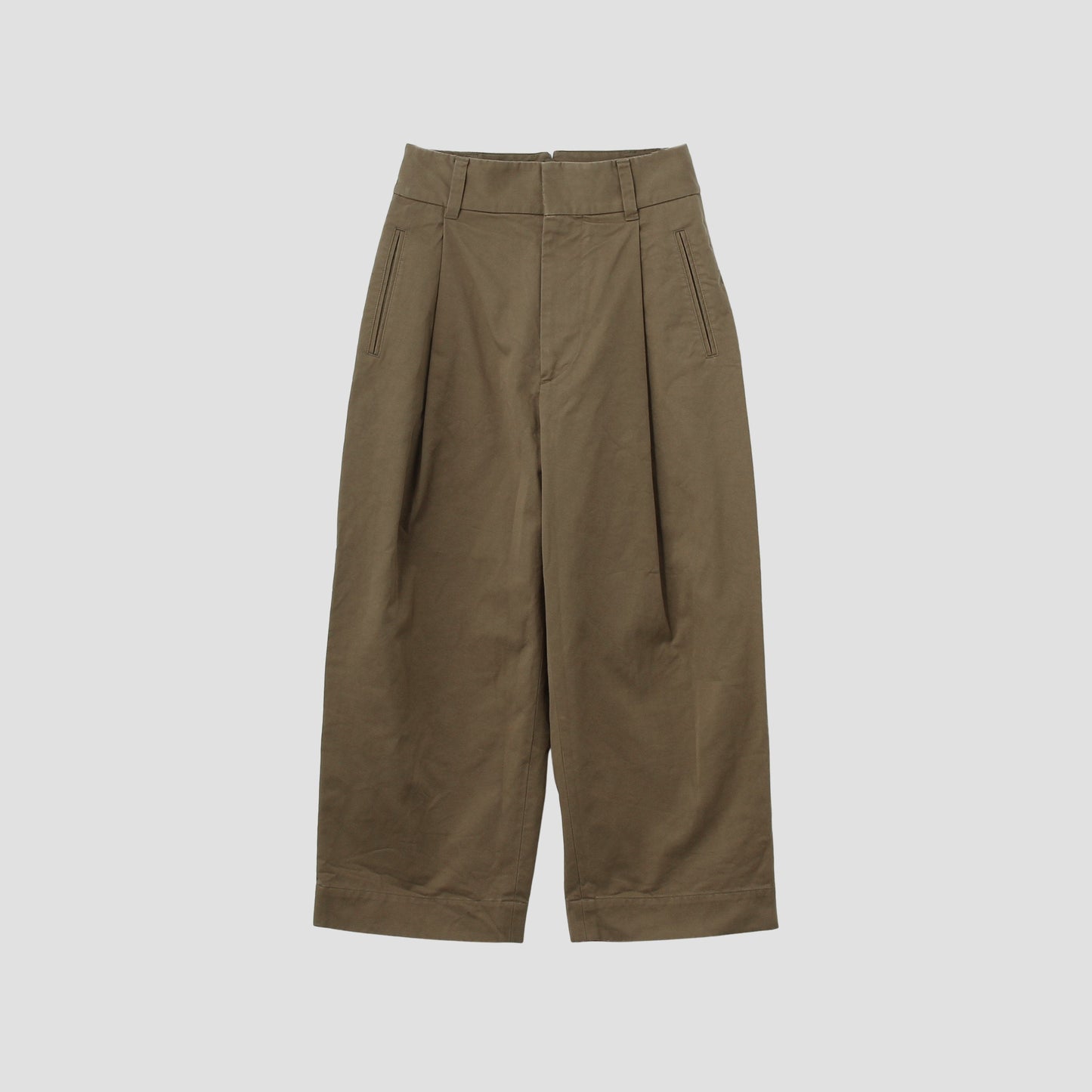 COTTON TWILL TROUSERS