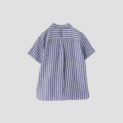 WIDE STRIPE LINEN SHIRT