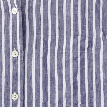 WIDE STRIPE LINEN SHIRT