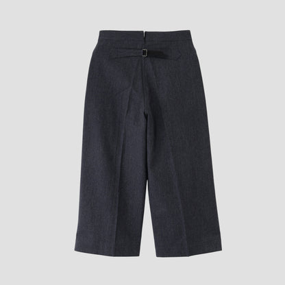 WOOL COTTON SERGE TROUSERS
