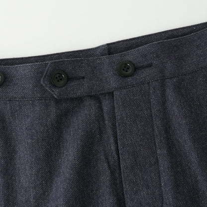 WOOL COTTON SERGE TROUSERS