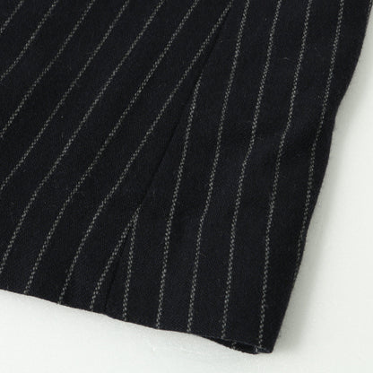 BROKEN STRIPE WOOL SKIRT