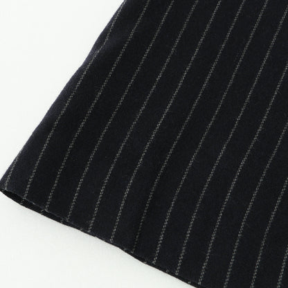 BROKEN STRIPE WOOL SKIRT
