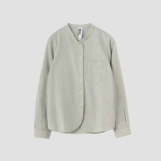 COTTON WOOL STRIPE SHIRT