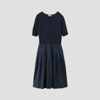 TARTAN POPLIN COTTON DRESS