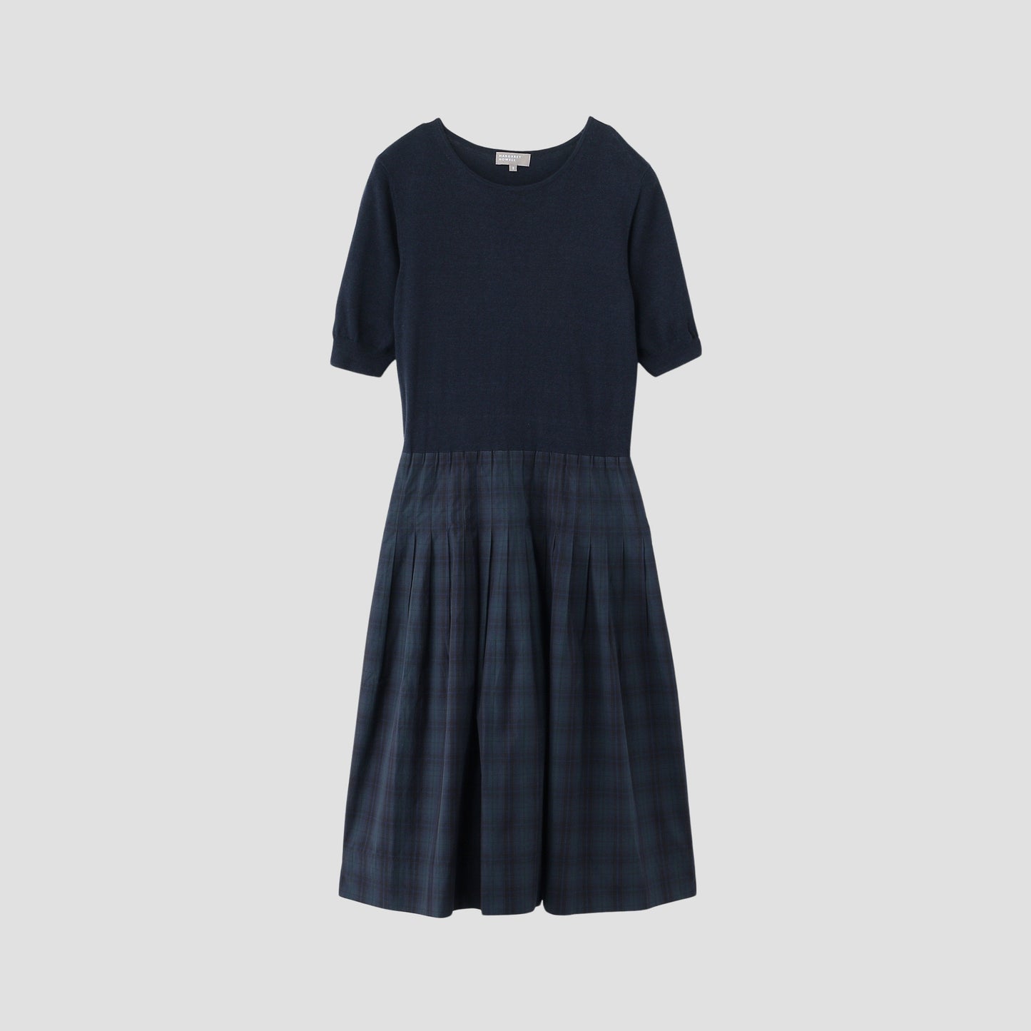 TARTAN POPLIN COTTON DRESS