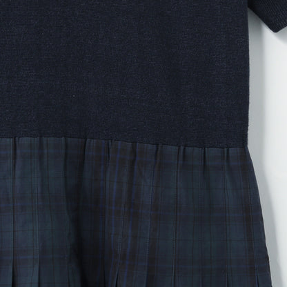 TARTAN POPLIN COTTON DRESS