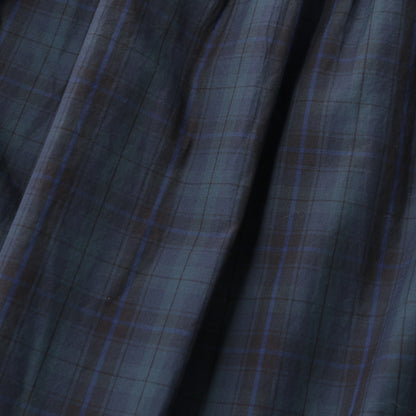TARTAN POPLIN COTTON DRESS