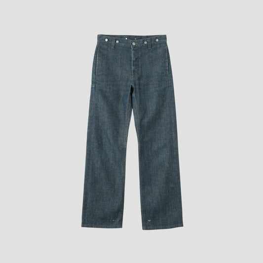 GREY CAST DENIM TROUSERS