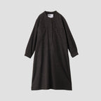 WOOL COTTON TWILL DRESS