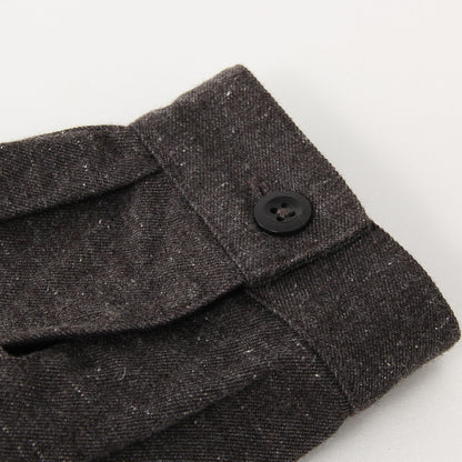 WOOL COTTON TWILL DRESS