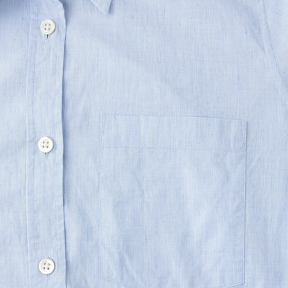 END ON END COTTON LINEN SHIRT