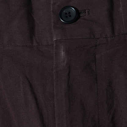 MATT COTTON SILK POPLIN TROUSERS