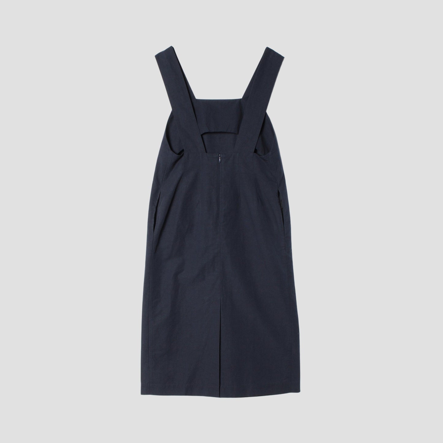 COTTON LINEN SILK POPLIN DRESS