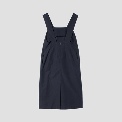 COTTON LINEN SILK POPLIN DRESS