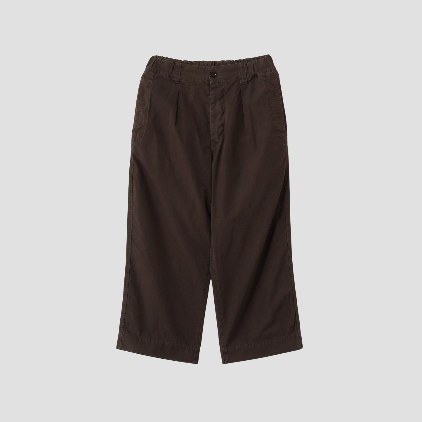 FINE COMPACT COTTON POPLIN TROUSERS