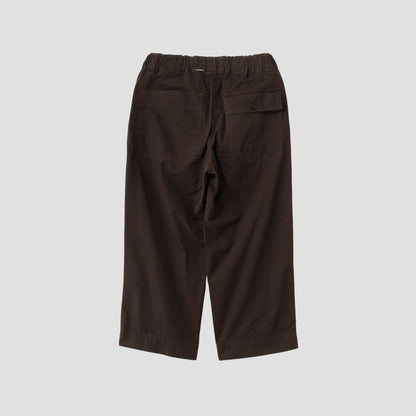 FINE COMPACT COTTON POPLIN TROUSERS