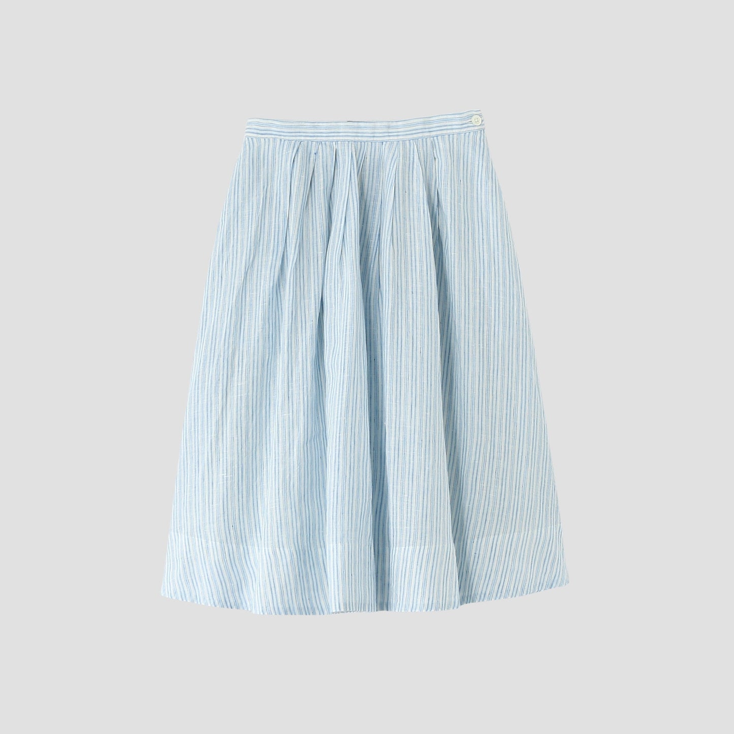 BLUE STRIPE LINEN SKIRT