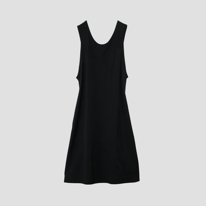 GLAZED COTTON CUPRA DRESS