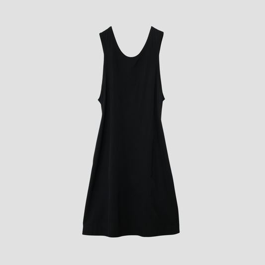 GLAZED COTTON CUPRA DRESS