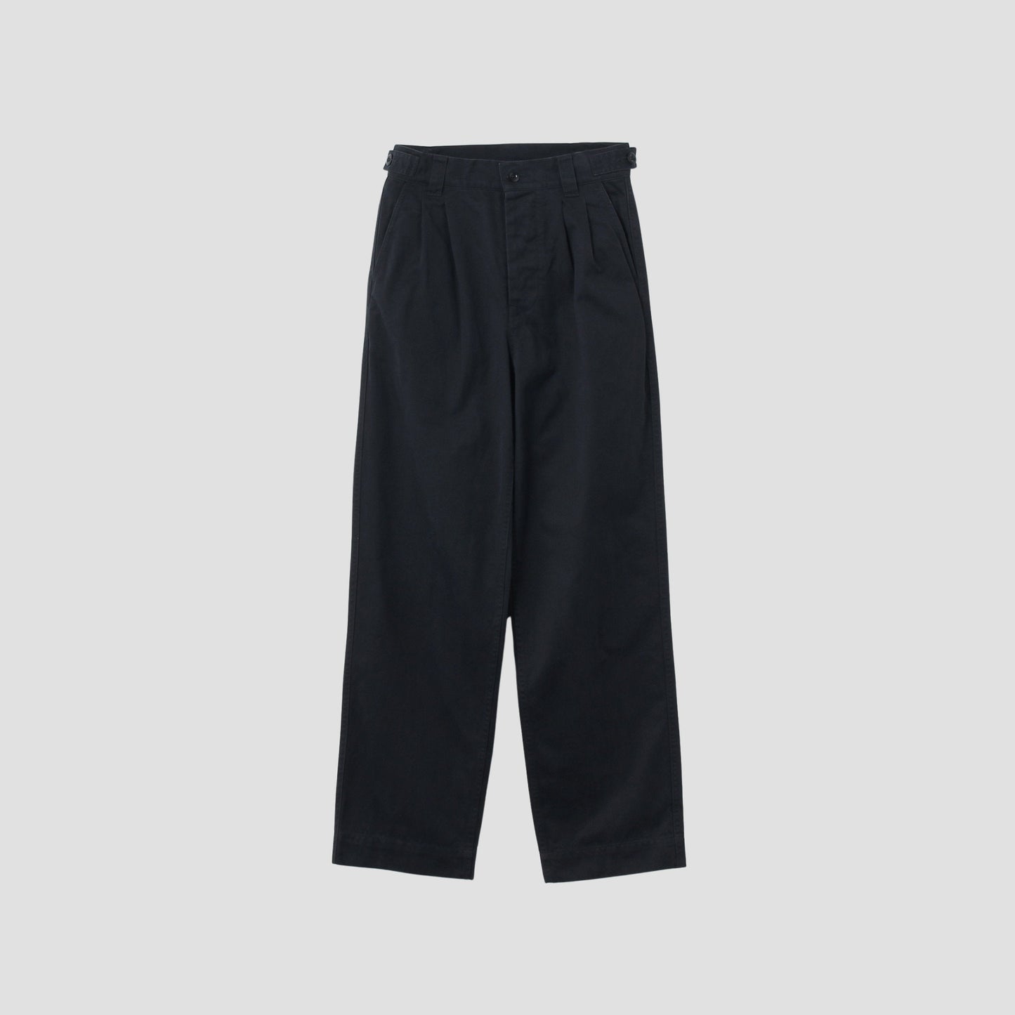 BRUSHED CHINO COTTON TROUSERS