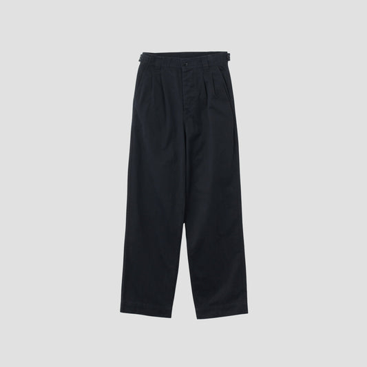 BRUSHED CHINO COTTON TROUSERS