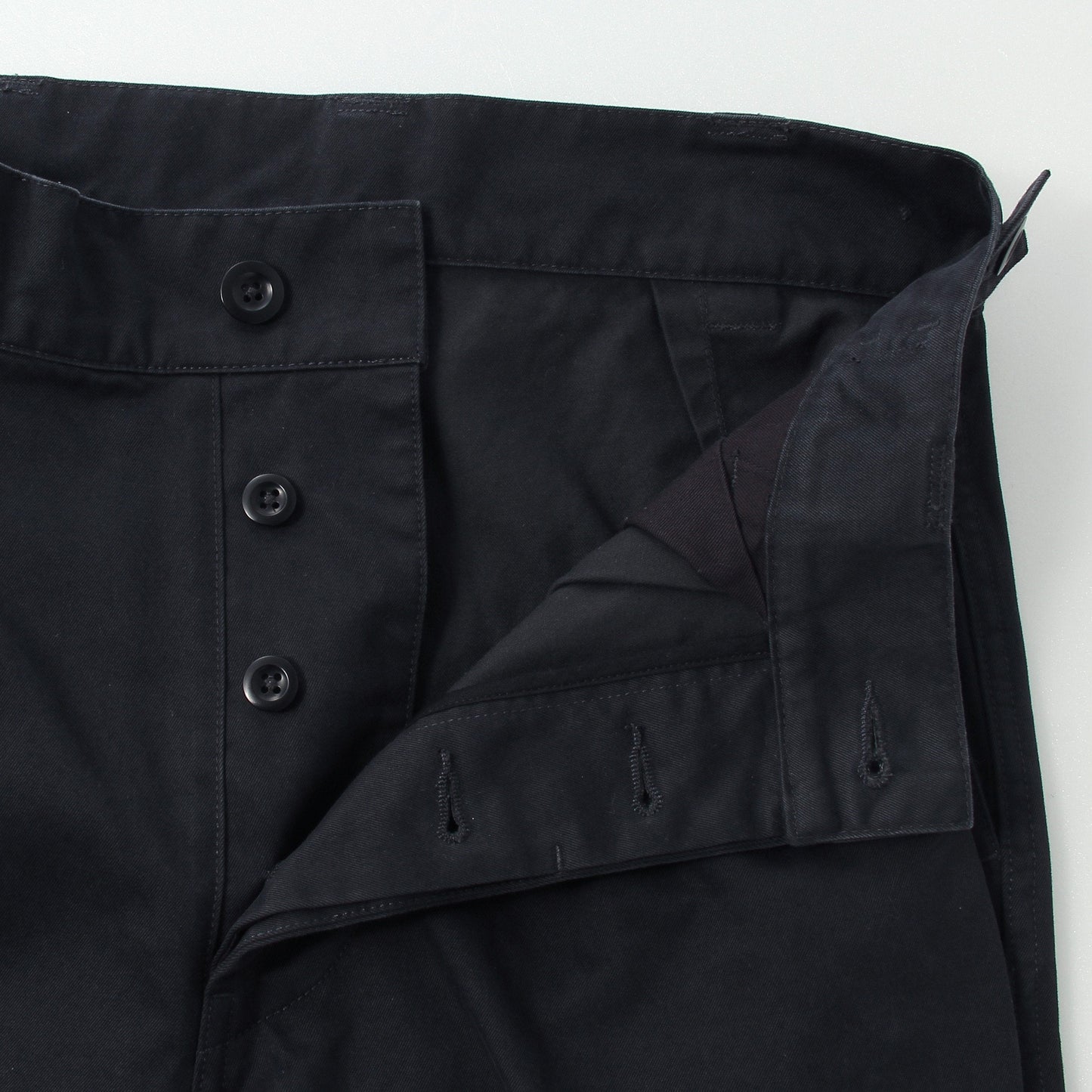 BRUSHED CHINO COTTON TROUSERS