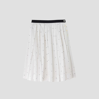 SPOT PRINT BATISTE SKIRT