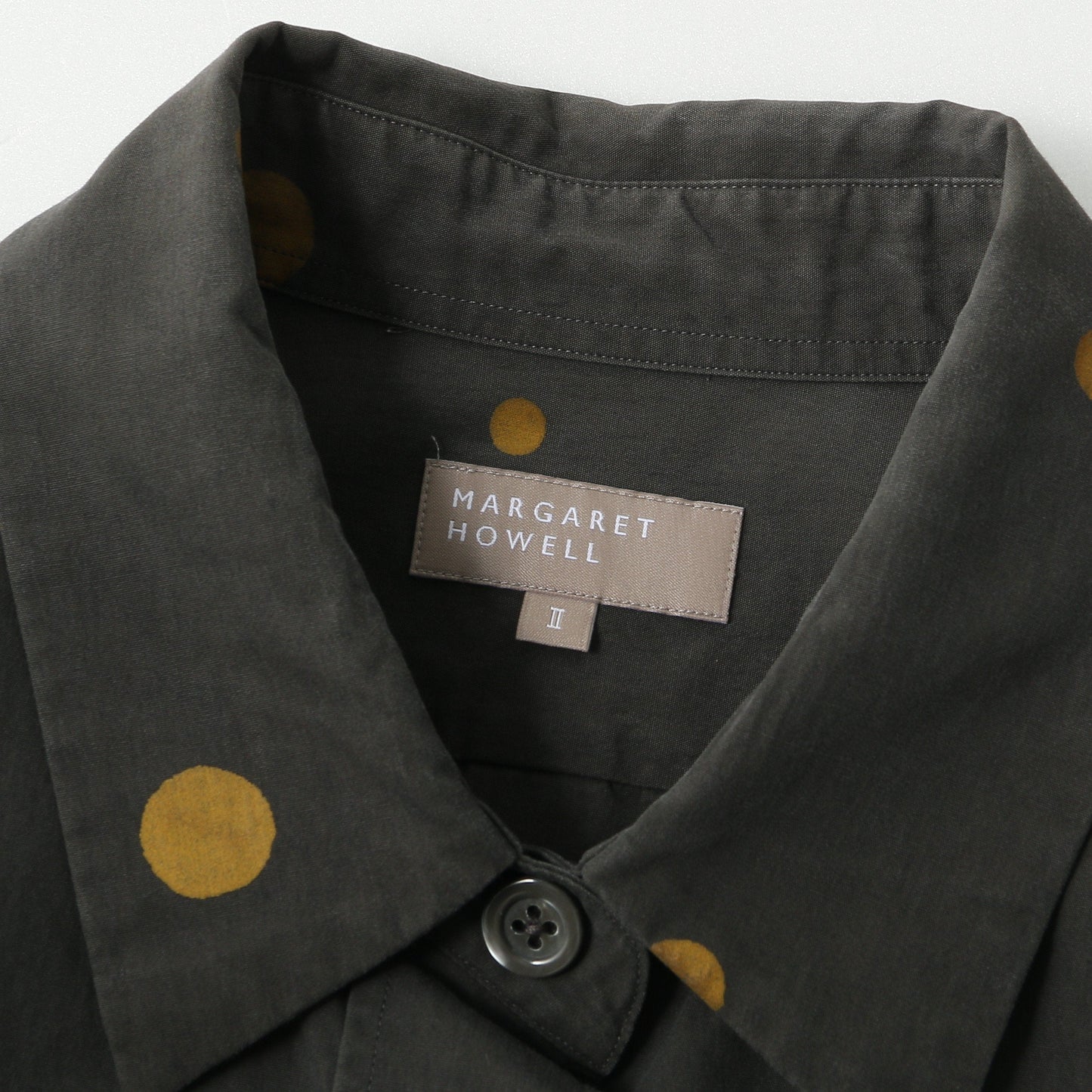 SPOT PRINT COTTON SILK SHIRT