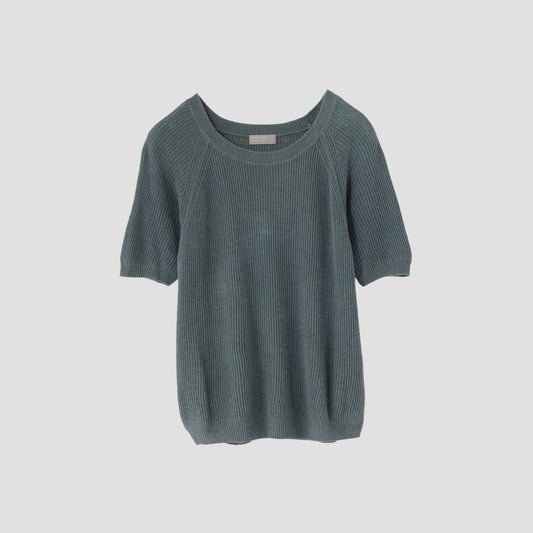 RIBBED LINEN KNIT