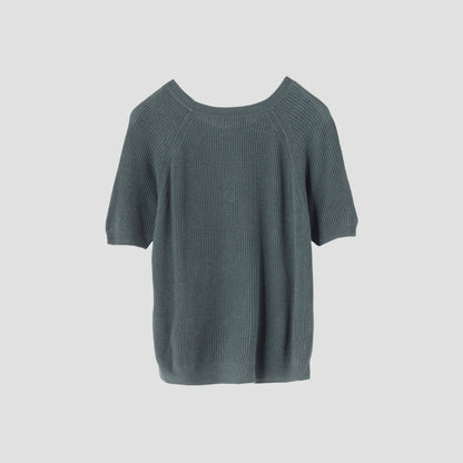 RIBBED LINEN KNIT
