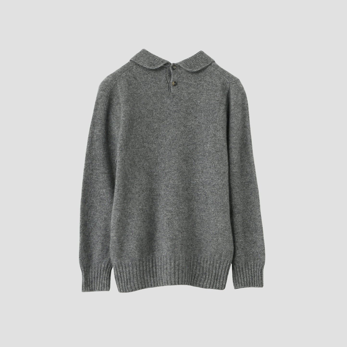 CASHMERE WOOL POLO JUMPER KNIT