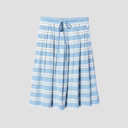 MULTI STRIPE SILK SKIRT