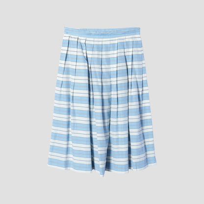 MULTI STRIPE SILK SKIRT