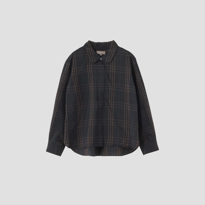 COTTON SILK CHECK SHIRT