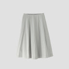 MELANGE COTTON POPLIN SKIRT