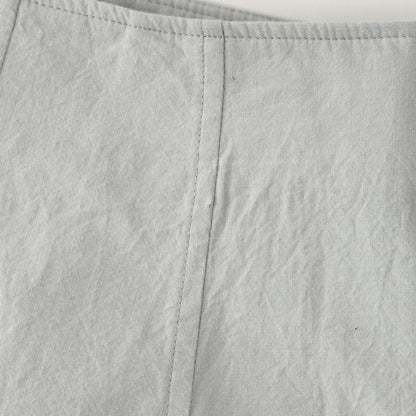 MELANGE COTTON POPLIN SKIRT