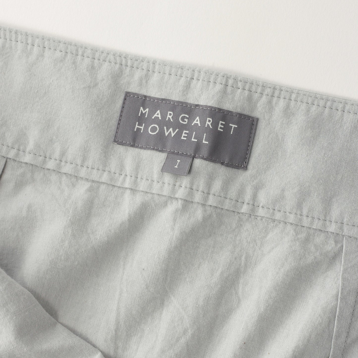 MELANGE COTTON POPLIN SKIRT