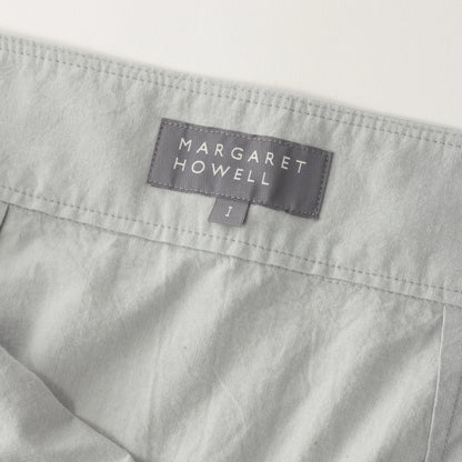 MELANGE COTTON POPLIN SKIRT
