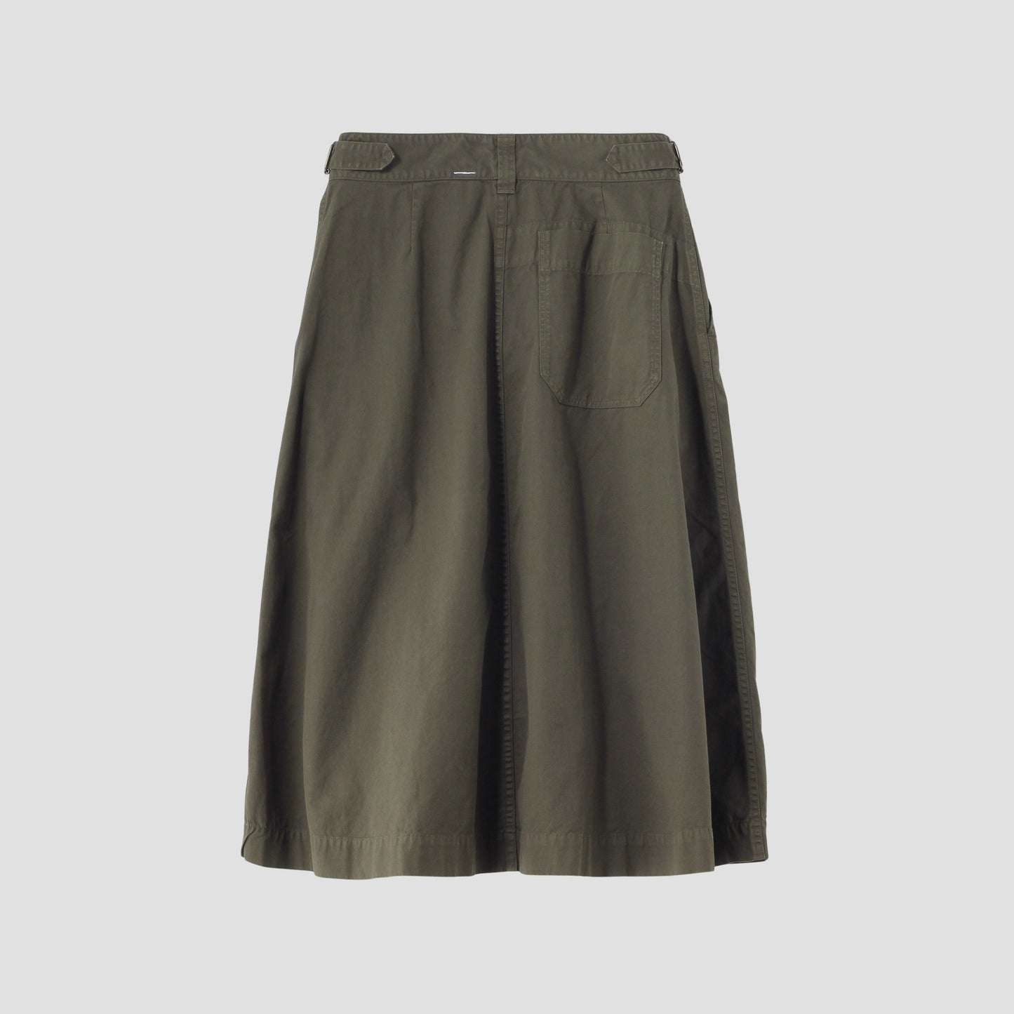 COTTON LINEN CHINO SKIRT