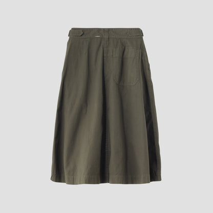 COTTON LINEN CHINO SKIRT