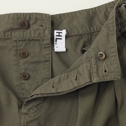 COTTON LINEN CHINO SKIRT