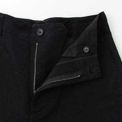 COTTON LINEN TWILL TROUSERS