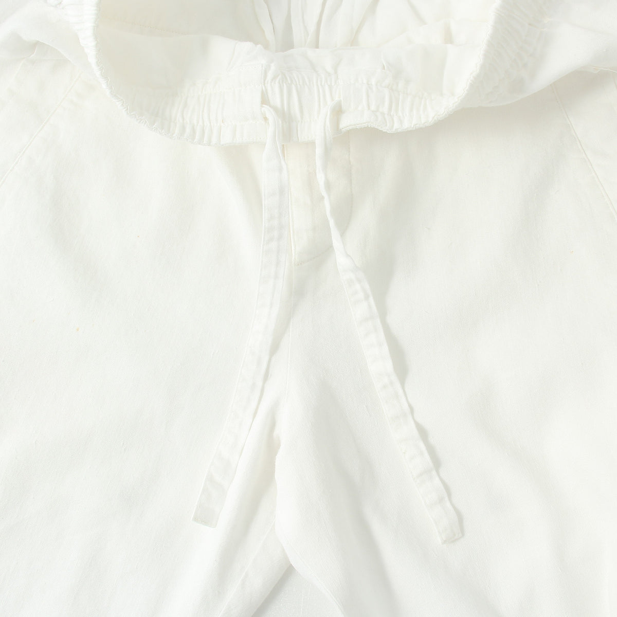 LINEN COTTON TWILL TROUSERS