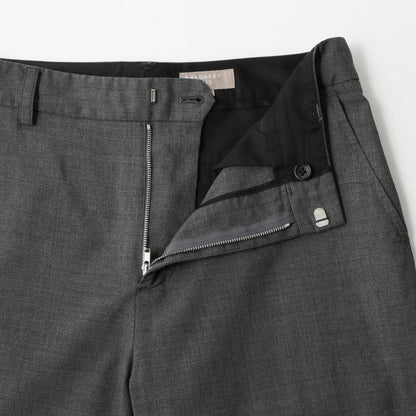 FINE WOOL POPLIN TROUSERS