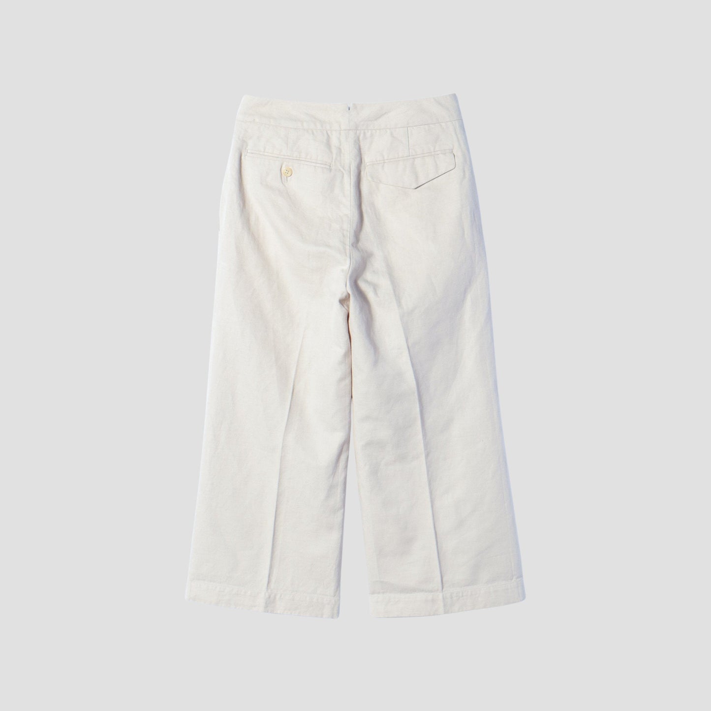 COTTON LINEN TWILL TROUSERS